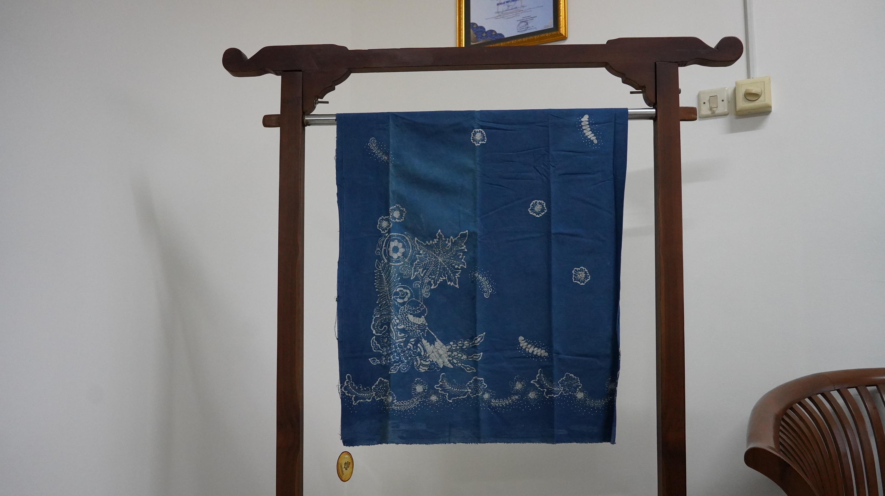 Batik pewarna alam indigo biru  No 9