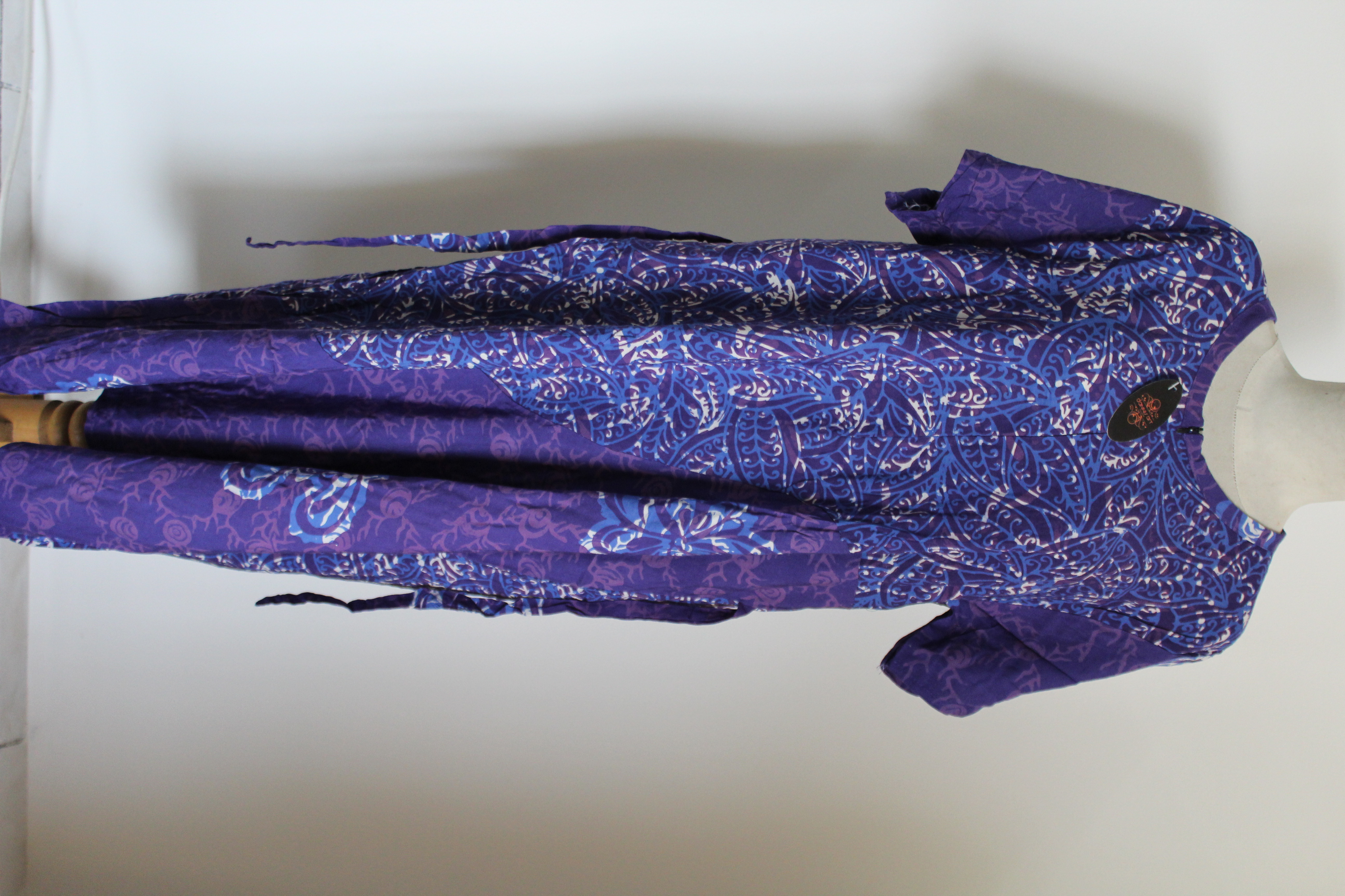 Daster standar ungu biru abstrak