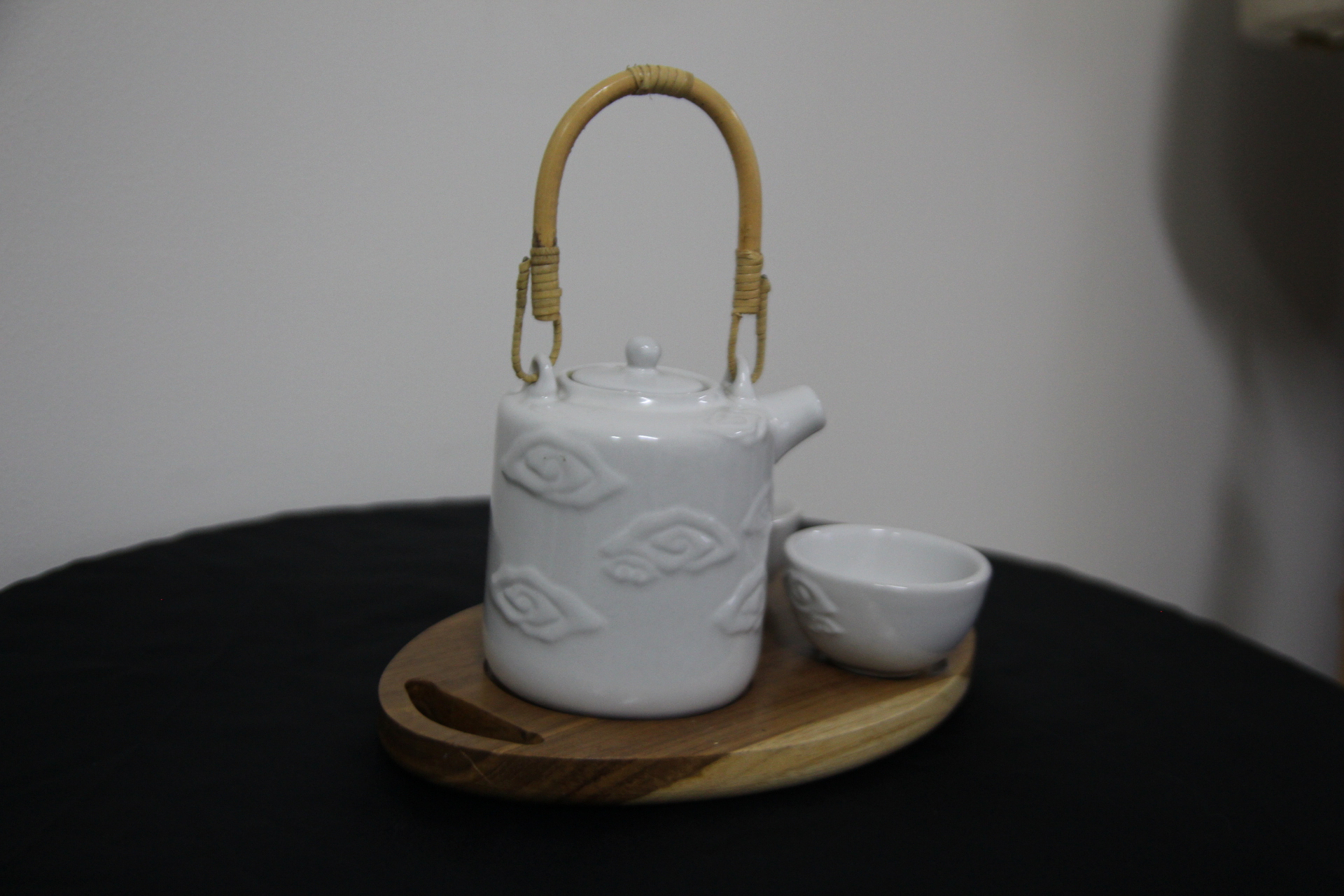 Teapot Rattan Batik Set Teapot, cangkir/gelas 2 pc